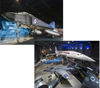 Phantom and Concorde Aeroplanes at Fleet Air Arm Museum